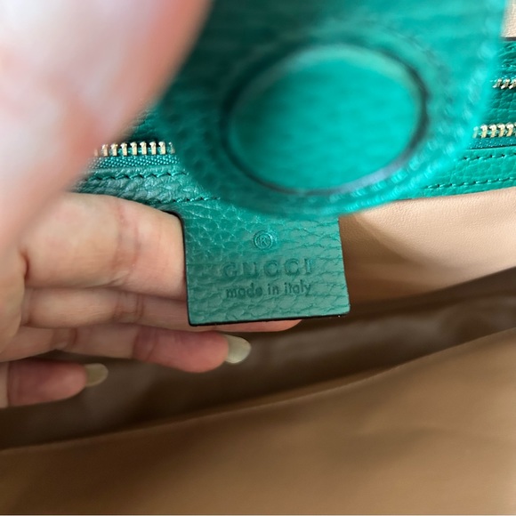 NWT Authentic Gucci Special Edition Straw Woven GG Ophidia Tote Bag NaturalGreen - Picture 10 of 14